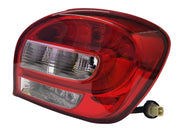 Red tail light for Maruti Suzuki Baleno 2015-2022 with a black frame and clear glass.