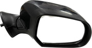 A black, clear K D side/door mirror for Renault Duster/Verito/Terrano non-adjustable models.