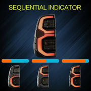 Hilux right left tail light smoky pair