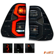 Hilux smoky black tail light