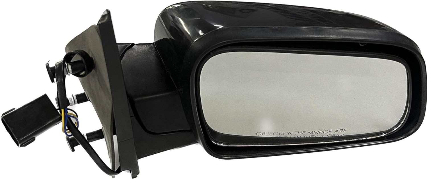 A black K D brand door mirror for a vehicle, showing the mirror glass and the mounting bracket.