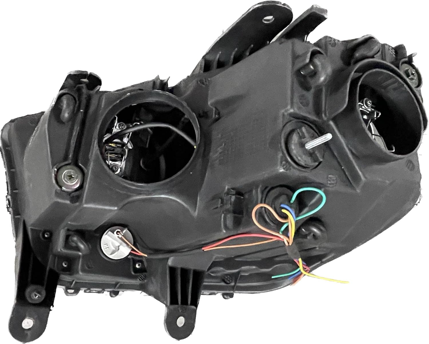 A Mahindra Scorpio car headlight without projector, featuring a halogen bulb and waterproof design.