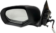 Black car door mirror with automatic fold and indicator, for Maruti Swift and Dzire models.