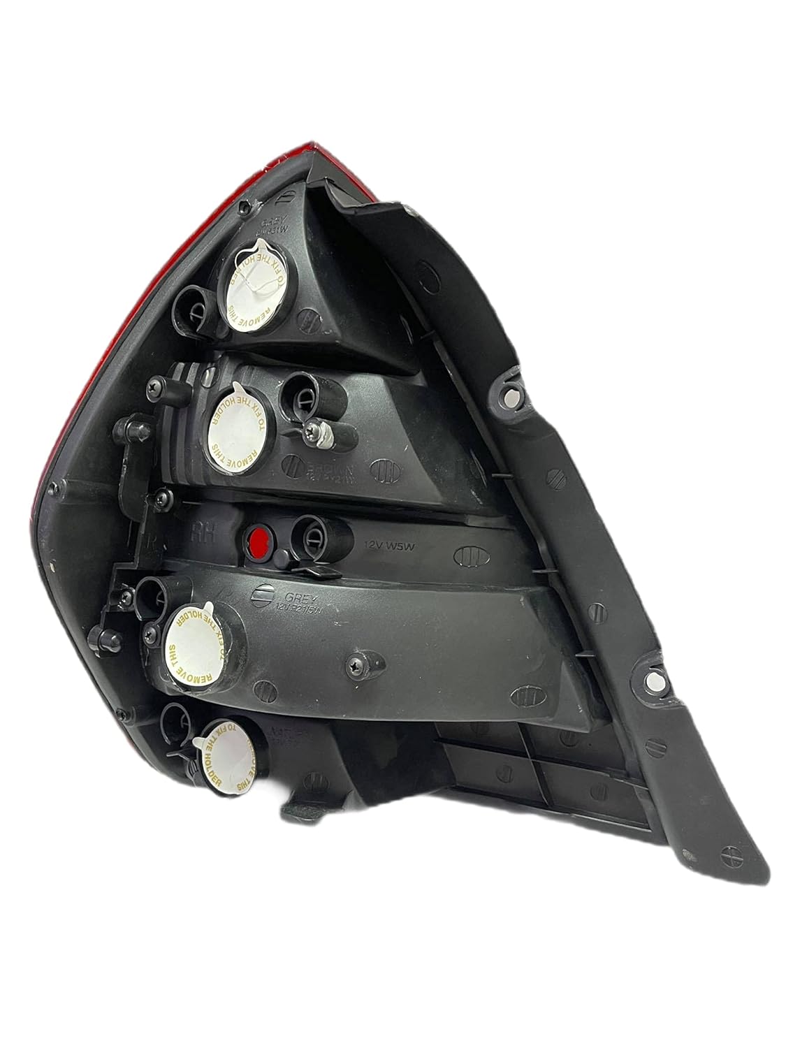 Red and clear tail light for Tata Indigo Type 2, featuring a classic design.