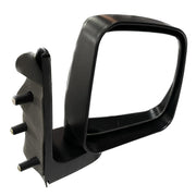 A black K D brand side rear view door mirror for a Tata Super Ace car.