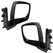 A pair of black side mirrors for Tata Super Ace car, showing the front view of the mirrors attached to their respective door mounts.