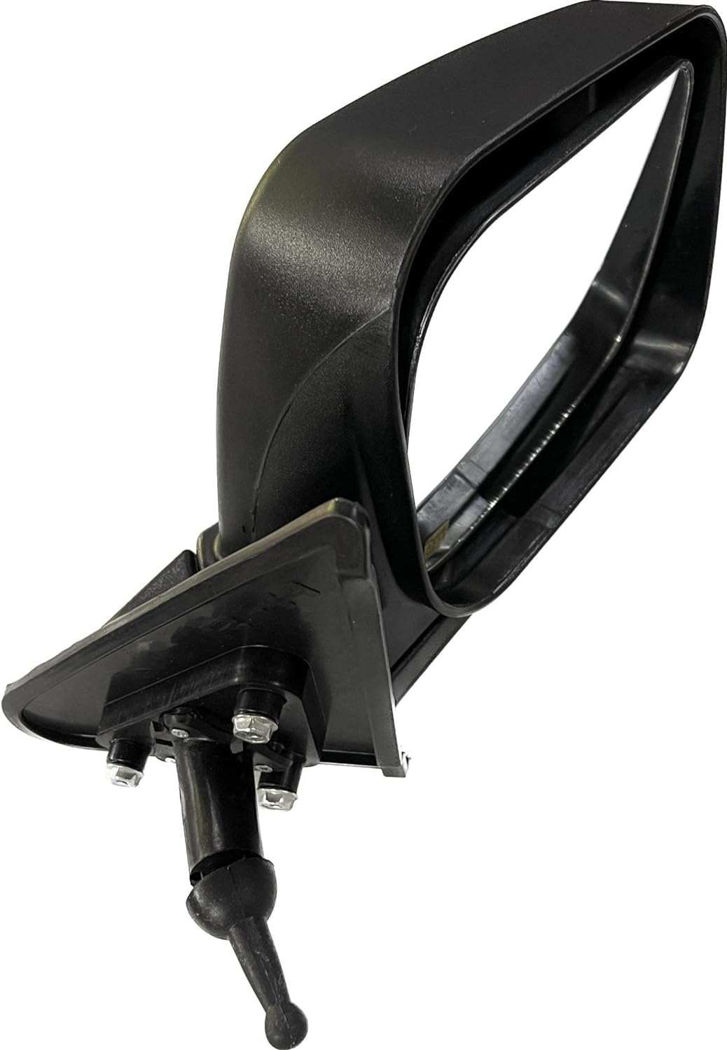 Adjustable side mirror for Tata Xenon, black in color with a mounting bracket visible.