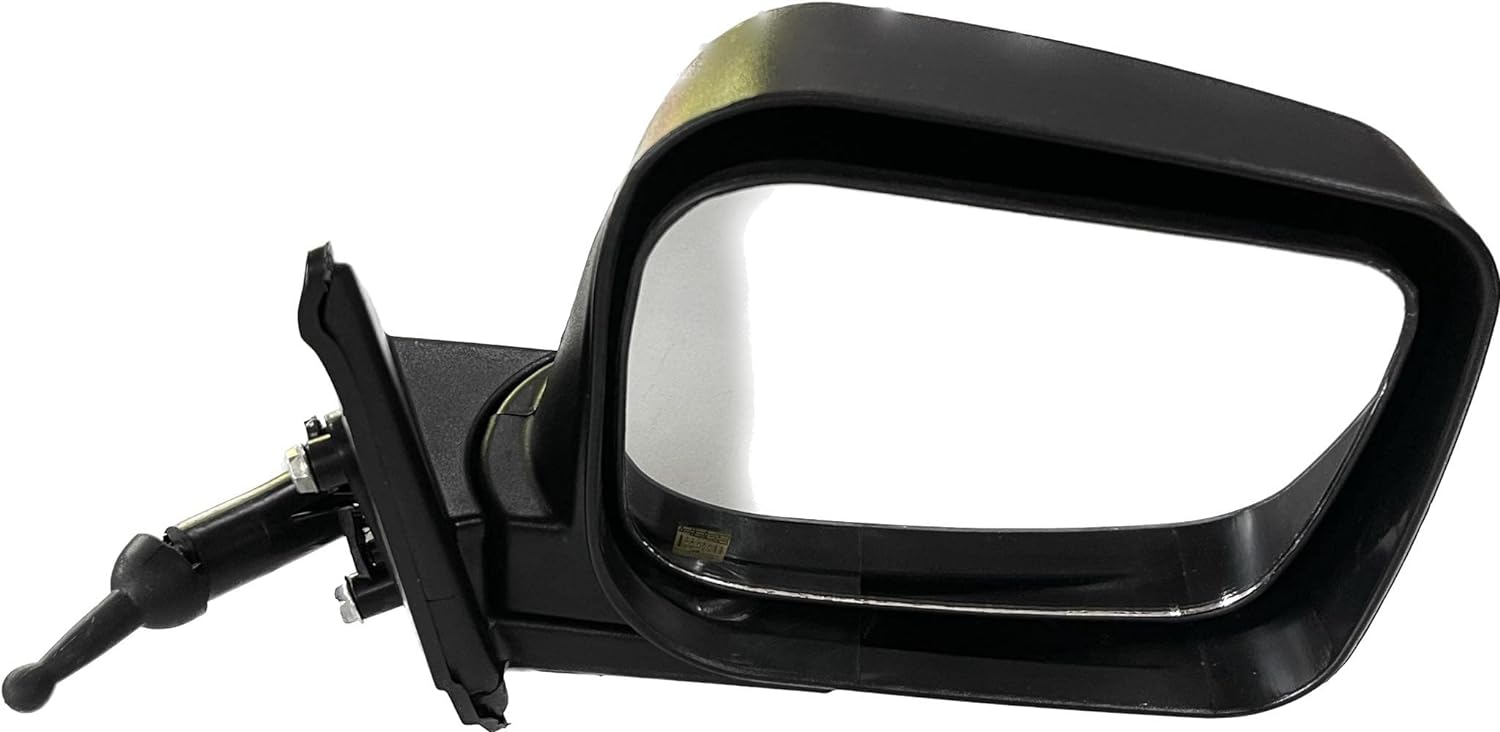 Adjustable side mirror for Tata Xenon, black in color with a mounting bracket visible.