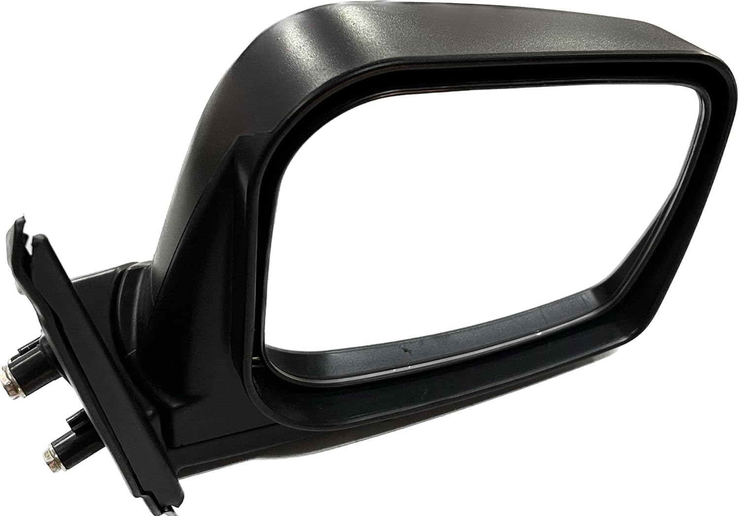 A black K D brand side rear view door mirror for a Tata Xenon Non-Adjustable vehicle.