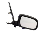 A black K D brand door mirror for a vehicle, which is designed to fit the Toyota Innova Motorize model.