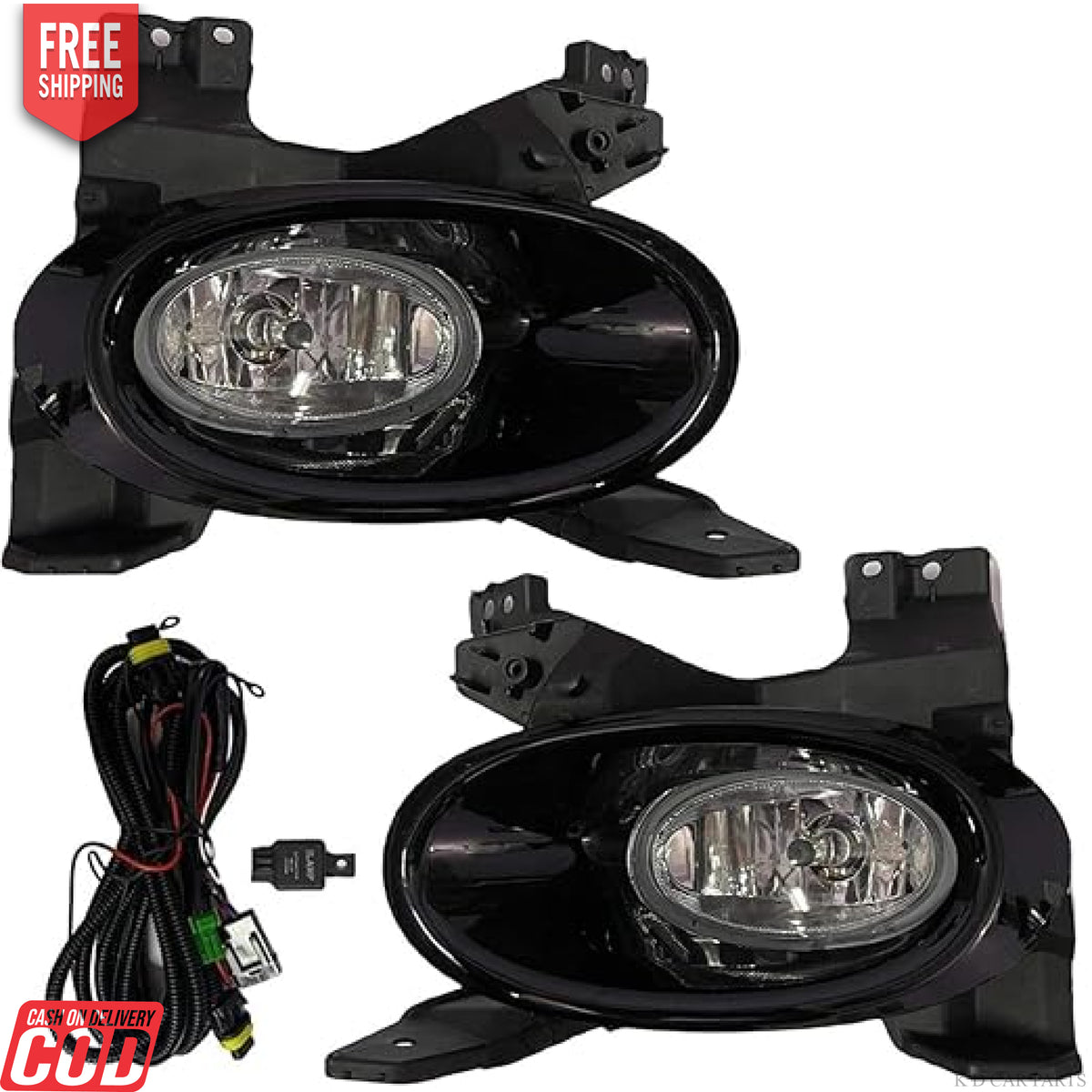 K D Halogen Fog Lamp Complete Kit for Honda City i-VTEC Type 1