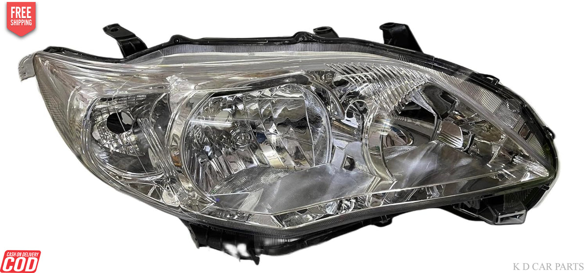 For 2011-2013 Toyota Corolla Headlights Black Housing Clear Lens