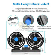 12v dual fan for rv camper

universal 12v mini dual fan