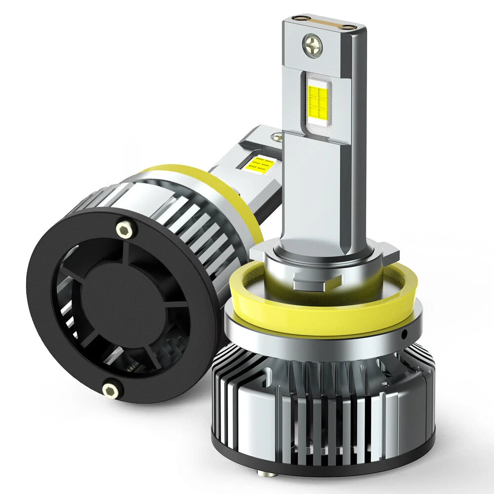 WHITE H11 LED HEADLIGHT BULB (HIGH QUALITY) PAIR
