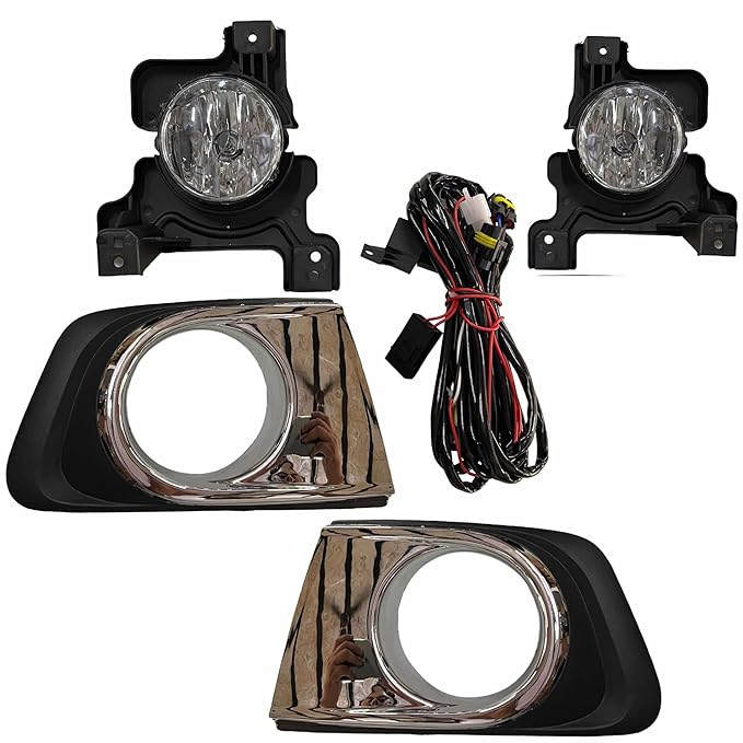 Fog Lamp set for Mahindra Scorpio Type 4 (Right & Left Sides) Complete Kit