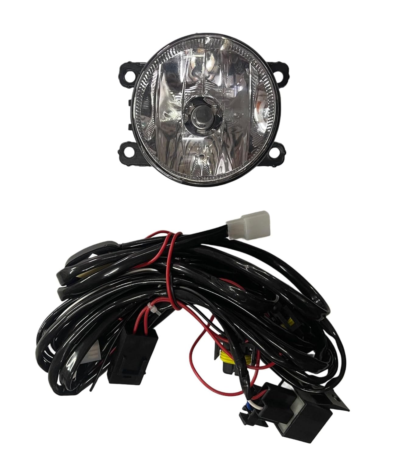 K D Fog Lamp Kit for Tiago 2020-Present, Complete Set with Wiring Harness and Chrome Bezels...