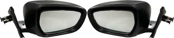 K D Side/Door Mirror for Maruti Dzire 2017- Now Non- Adjustable LX (Black)