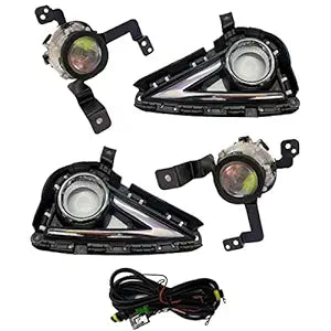 K D Fog Lamp set For Hyundai I10 Grand NIOS With Bulb (Pair) 2019-2022 | Halogen