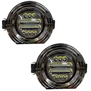 K D 22 White LED Fog Lights for Mahindra Bolero (PAIR) High lights 2016-2020