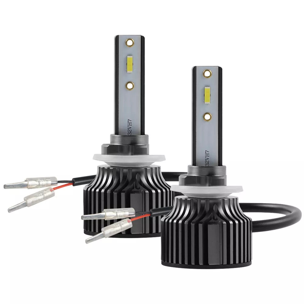 WHITE H27 LED HEADLIGHT BULB (HIGH QUALITY) PAIR