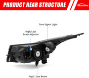 K D Headlight Assembly For Chevrolet Cruze White (2009-2013)