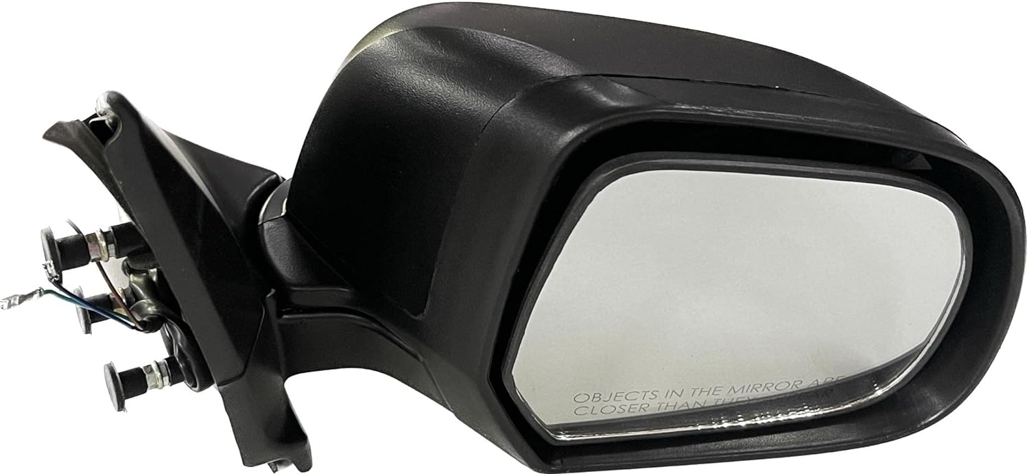 K D Door/Side Mirror for Nissan Sunny/Renault Scala | Motorised | Without indicator (Black)