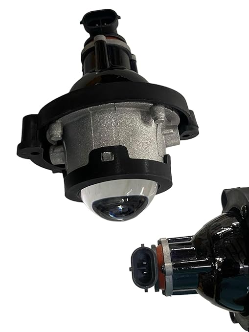 K D Projector Fog Lamp Set for Maruti Dzire 2024-Onwards Pair (WHITE HALOGEN BULB)