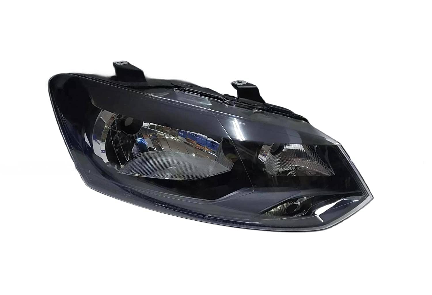 K D Headlight for VW Polo & Vento (BLACK) Without Adjustable Motor & Without Projector  ( WITHOUT ADJUSTABLE MOTOR)