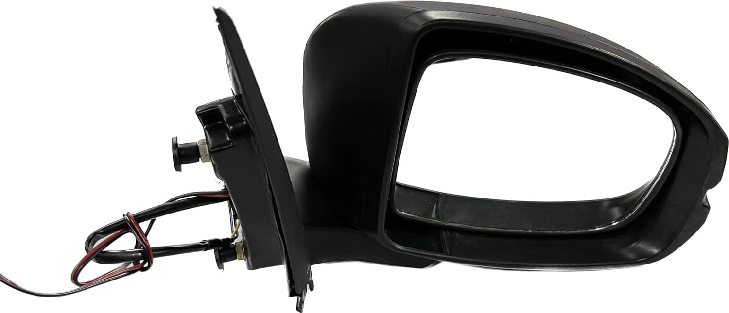 K D Side/Door Mirror for Honda Amaze 2018 Motor Plus Indicator Manual Fold (Black)