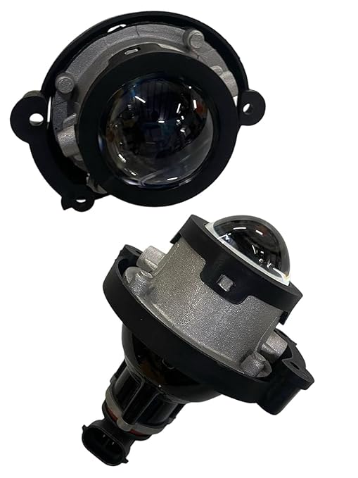 K D Projector Fog Lamp Set for Maruti Dzire 2024-Onwards Pair (WHITE HALOGEN BULB)