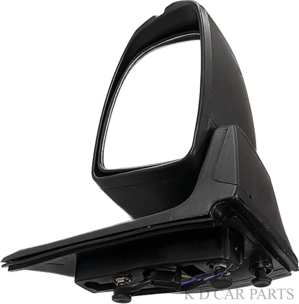 Black motorized side mirror for Honda City with automatic folding feature and integrated turn signal, designed for 2014-2021 models.