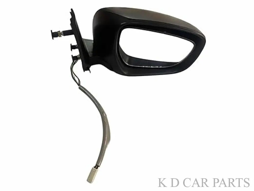 A pair of black motorized door/side mirrors for Maruti Wagonr with indicators, designed to be automatically folded.