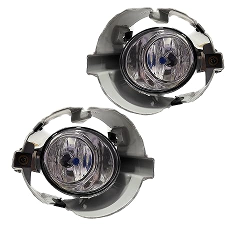 K D Fog Lamp set For Nissan Micra (Pair) With Bulb 2010-2020 | Halogen