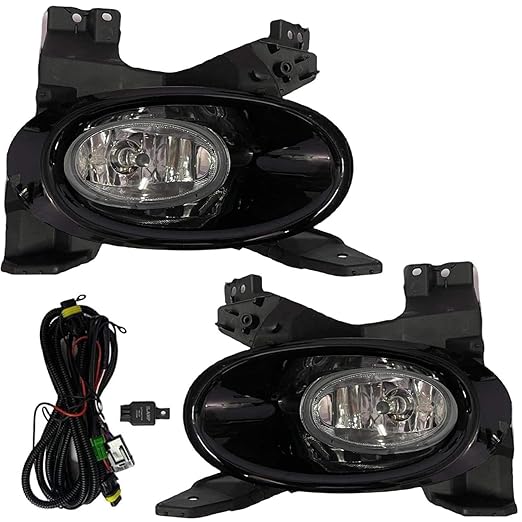 K D Fog Lamp Set For Honda City IVTEC Type 1 (PAIR) With Bulb, Wirings, Switch 2009-2011 (Complete Kit) | Halogen