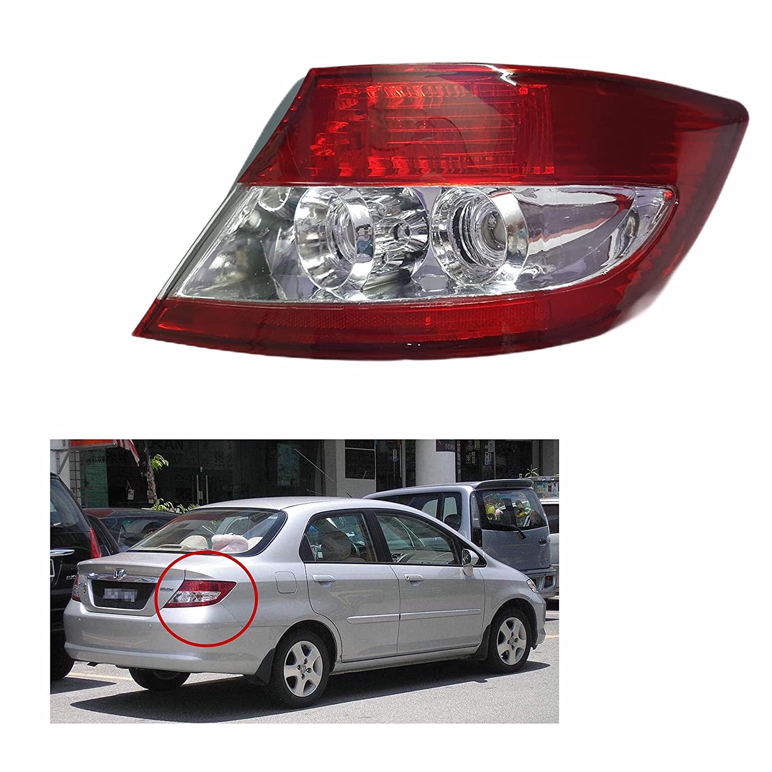 K D Tail light/Back light assembly for honda City Type- 3 (2003-2006)