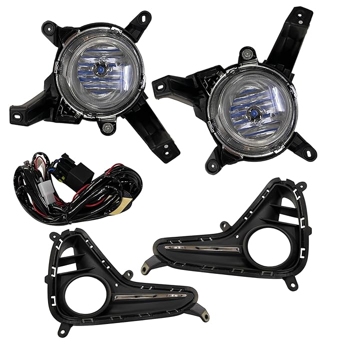 K D Fog Lamp set for Hyundai I10 Grand (Right & Left Sides) Complete Kit 2016-2019