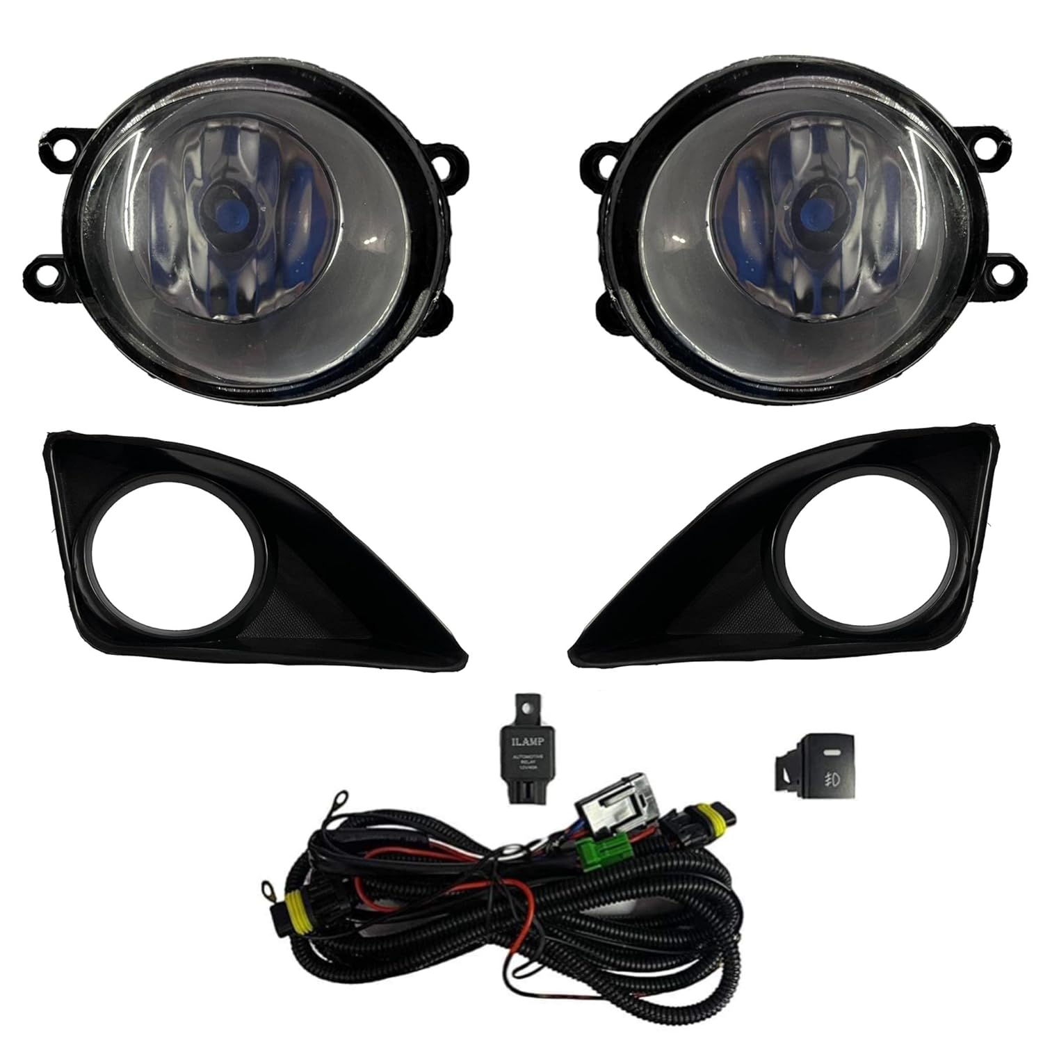 K D Fog Lamp Set for Toyota Corolla Altis Type 1 With BULB 2008-2011 (Complete Kit)