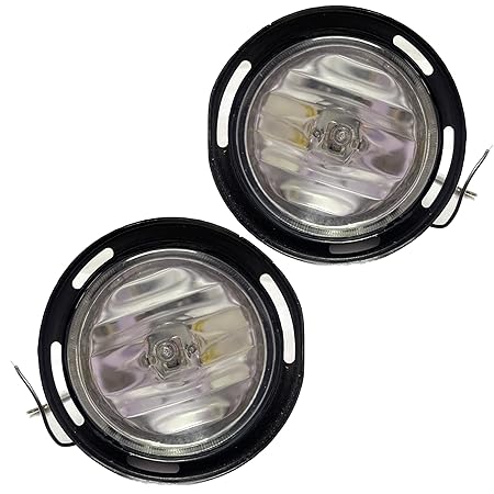 K D Fog Lamp set For Tata Nano Type 2 2014-2018 (Pair) With Bulb