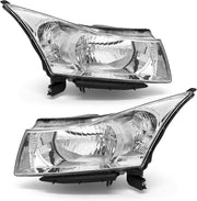K D Headlight Assembly For Chevrolet Cruze White (2009-2013)
