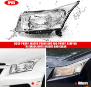 K D Headlight Assembly For Chevrolet Cruze White (2009-2013)