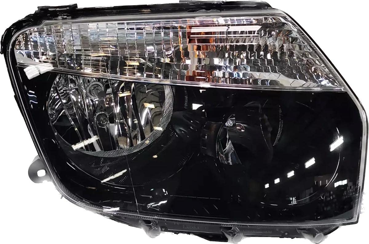 K D Headlight assembly for Duster BLACK ( WITHOUT ADJUSTABLE MOTOR) (2012-2015)