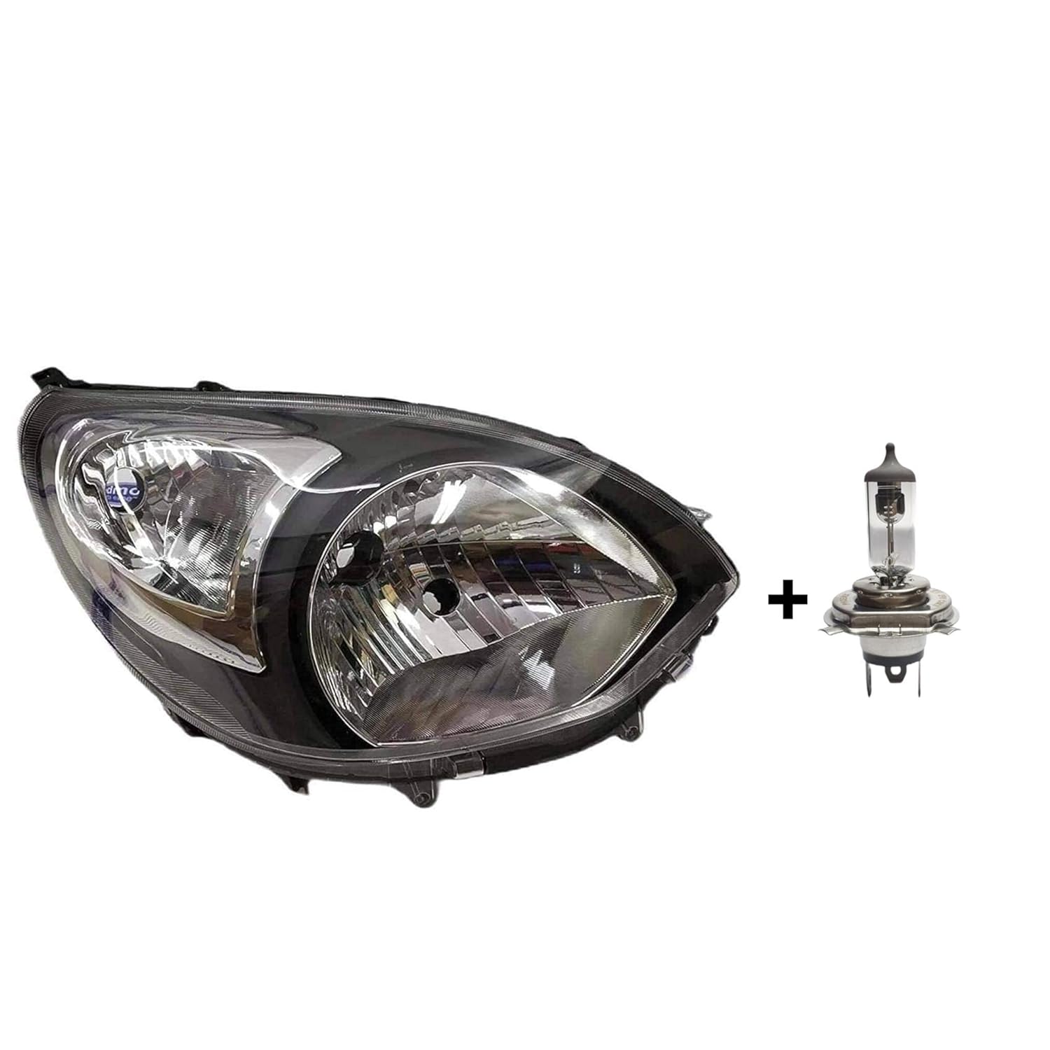 K D Headlight assembly for Maruti Suzuki Alto 800 Type 1 WITH BULB 2012-2016 ( WITHOUT ADJUSTABLE MOTOR)