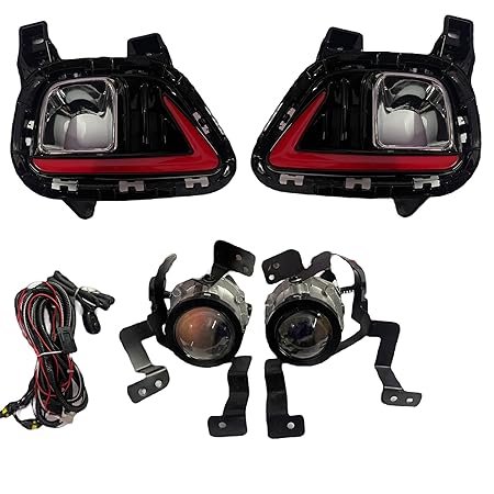 K D Projector Fog Lamp Set For KIA Sonet With Complete Kit (PAIR) 2020-NOW | LED | K D Projector Fog Lamp Set For KIA Sonet With Complete Kit (PAIR 2020-NOW