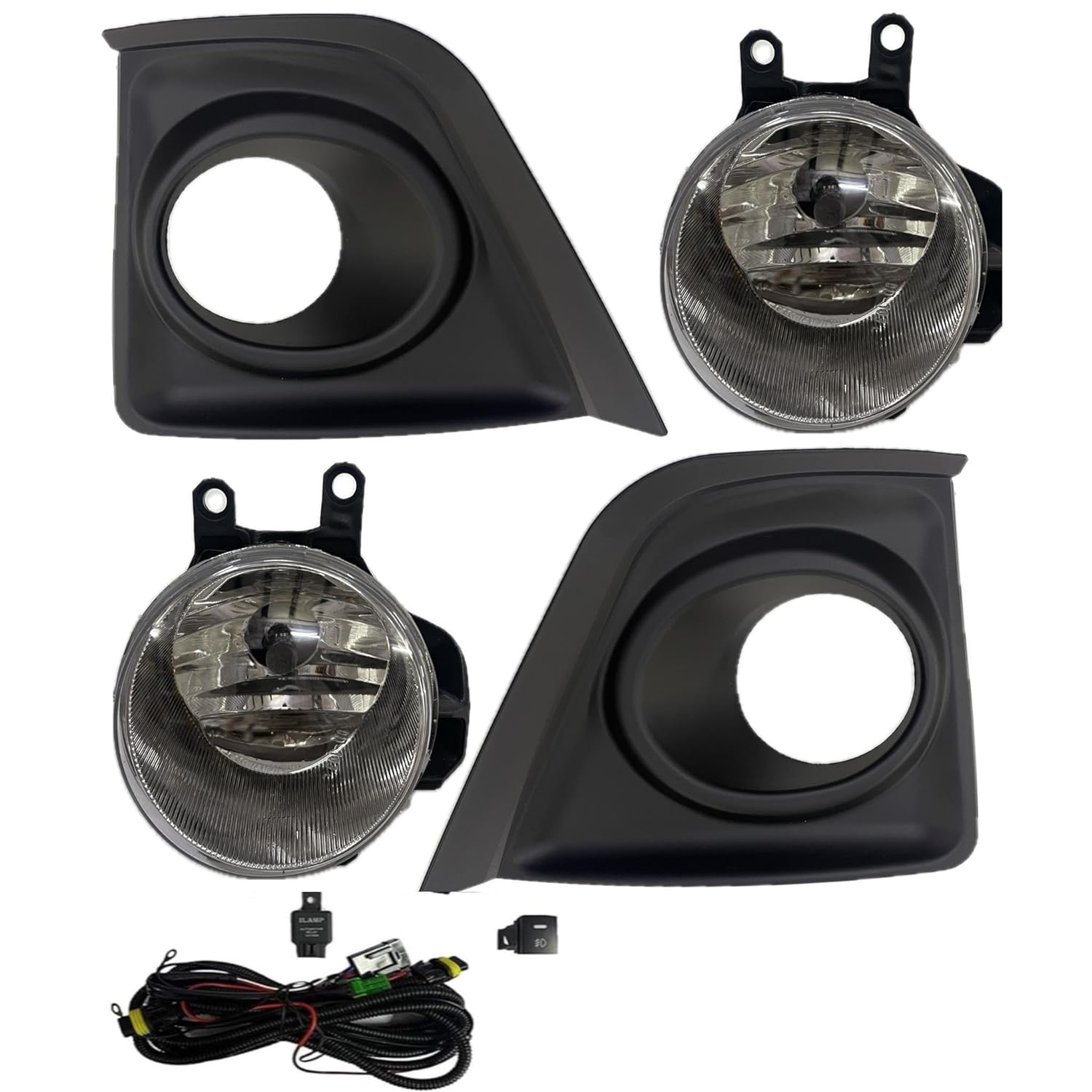 K D Fog Lamp Set For Toyota Corolla Altis Type 3 (PAIR) 2014-2017 (COMPLETE KIT WITH WIRINGS & SWITCH)