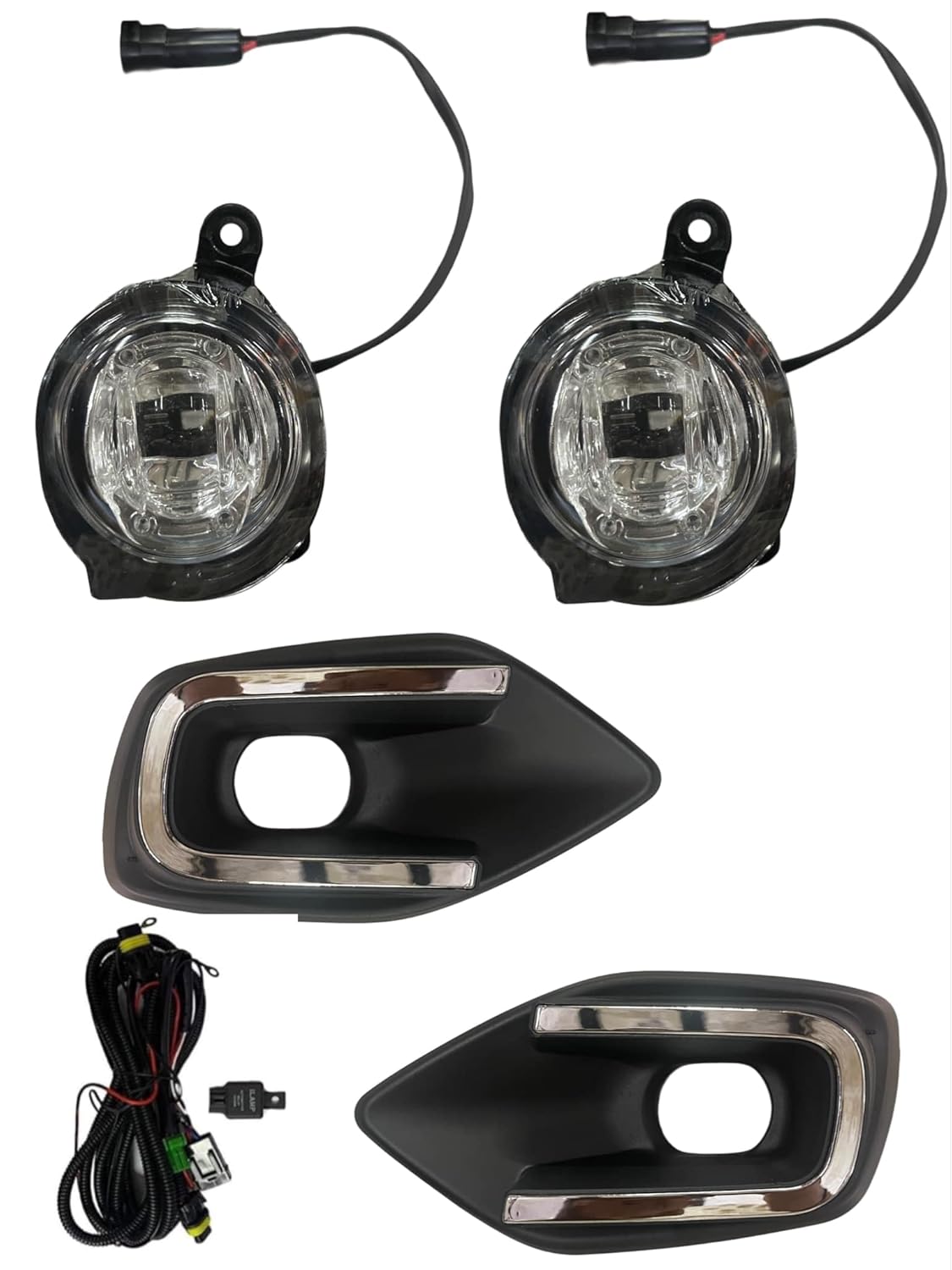 K D Fog Lamp Set for Maruti Swift 2024, Complete Kit