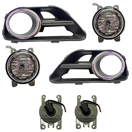 K D Fog Lamp set For Ford Fiesta Old Model Type 1 With Bulb (Pair) 2008-2011