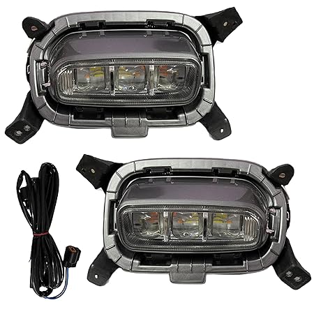 K D Fog Lamp set For Hyundai Santro Old Model (PAIR) 1998-2003 With Bulb | Halogen