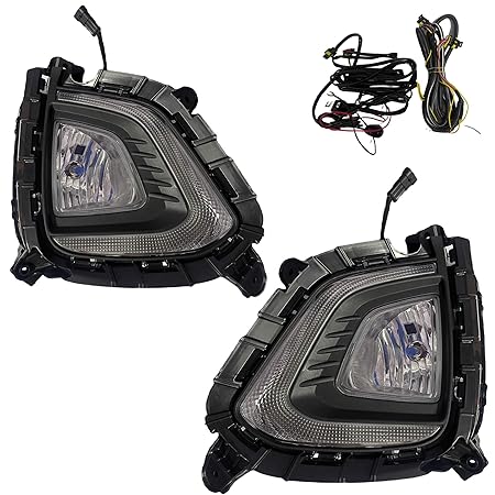 K D Fog Lamp Set with DRL For Hyundai Creta Type 2 (PAIR) 2018-2020