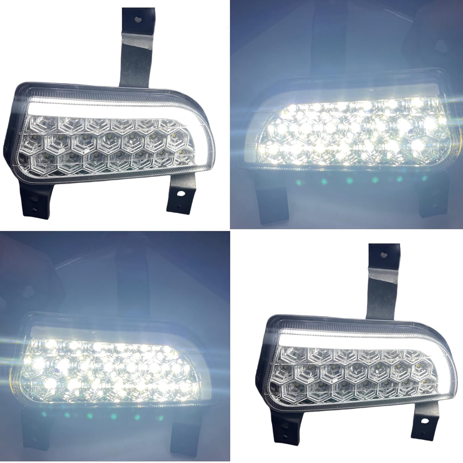 K D DRL LED Fog Lamp Set For Mahindra Scorpio Mhawk/Verito 2008-2017/ Bolero NEO 2021-NOW With indicator