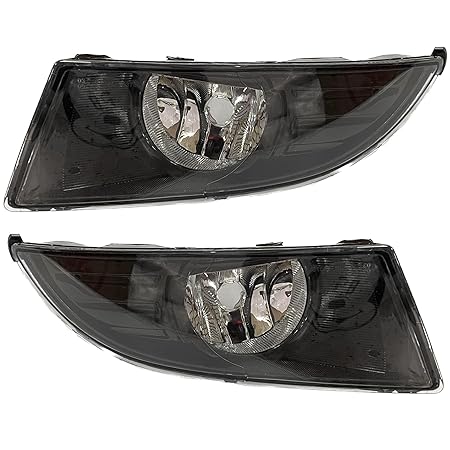 K D Fog Lamp set for Skoda Rapid (Pair) BLACK 2011-2023 | Halogen